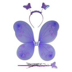 Zestaw motylka - skrzydełka, opaska, różdżka 238793