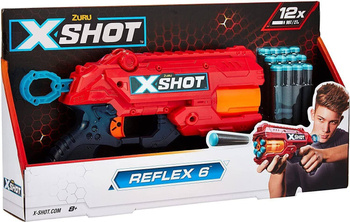 Zuru X-Shot Reflex 6 wyrzutnia 12 strzałek 040275